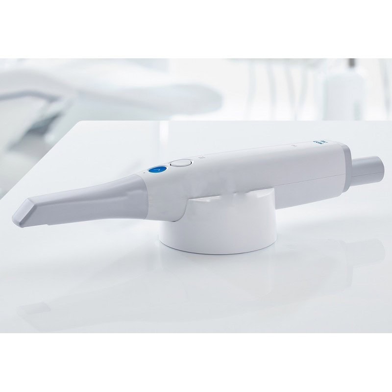 Instrumento odontológico digital personalizado para diagnóstico y tratamiento dental en clínica dental moderna.