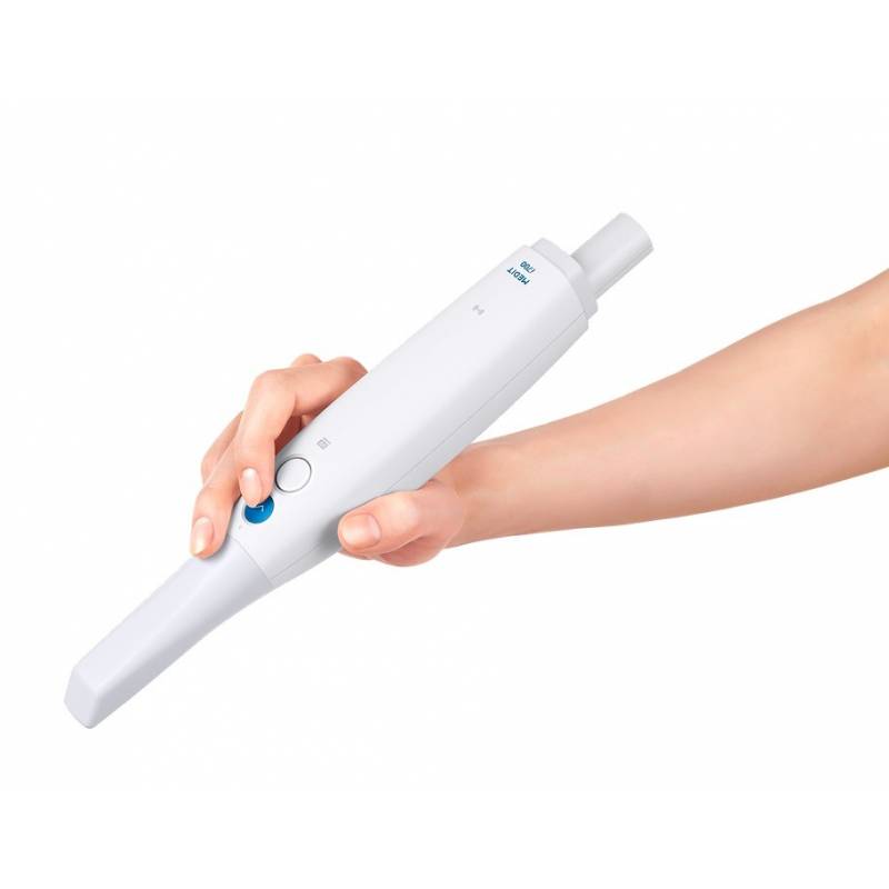 Oscilador dental portátil para odontología moderna, ideal para procedimientos de limpieza y blanqueamiento dental. Diseño ergonómico y fácil de usar en tratamientos personalizados en clínicas dentales.