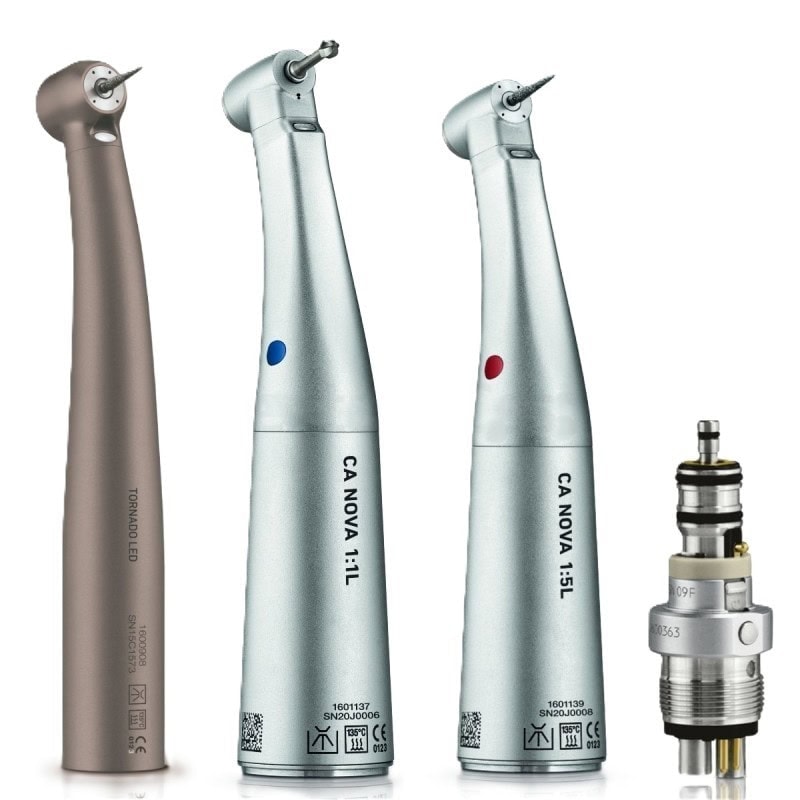 Torno compacto y eficiente para odontología, ideal para procedimientos precisos y seguros.