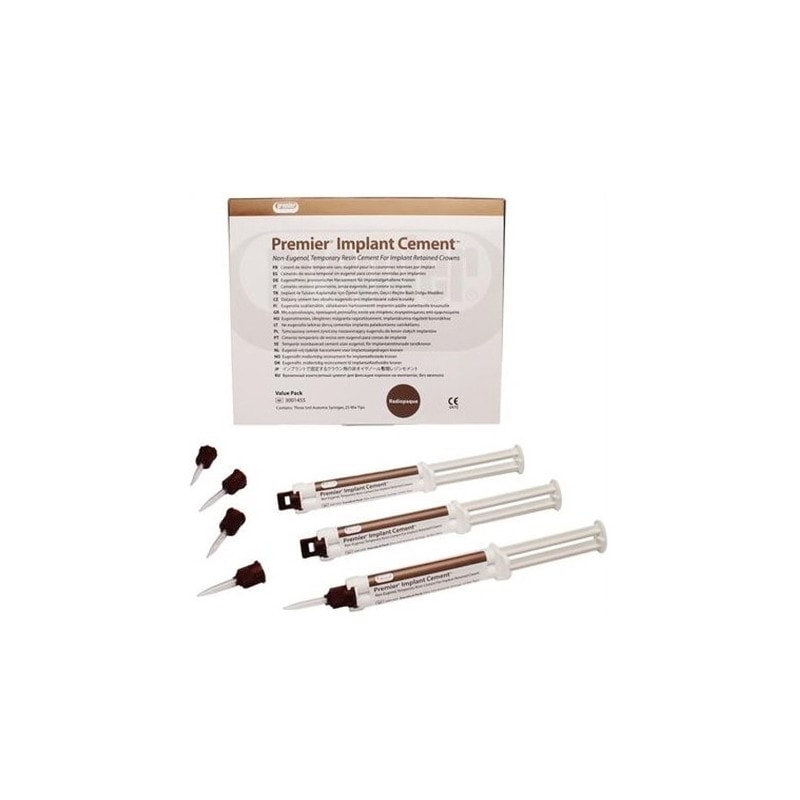 (2) Tiras de cemento para implantes dentales con aplicadores, material odontológico personalizado y de alta calidad para clínicas dentales y odontólogos.