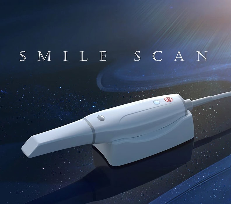 Instrumento de escaneo dental Smile Scan para odontología, tecnología de imagen avanzada para personalización en productos odontológicos. Ergonómico y preciso.