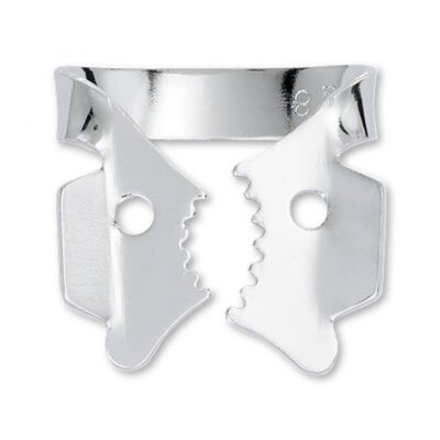 AL T text: Cuchilla de ortodoncia personalizada de alta precisión para ajustes dentales, fabricada en acero inoxidable.