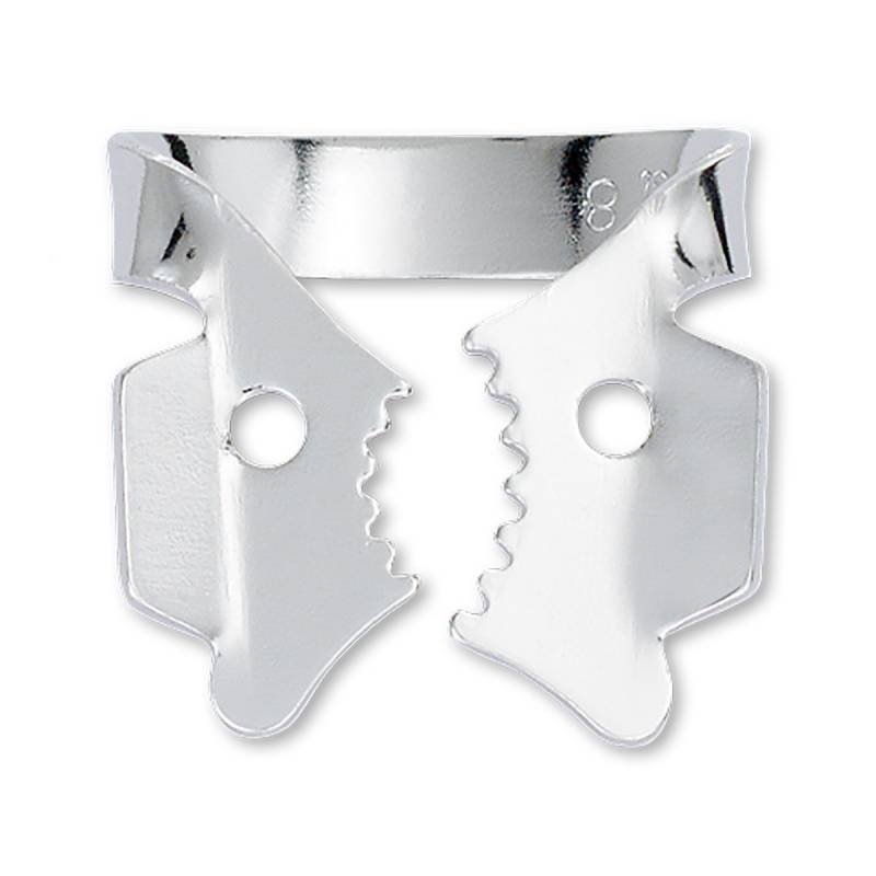 AL T text: Cuchilla de ortodoncia personalizada de alta precisión para ajustes dentales, fabricada en acero inoxidable.