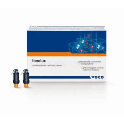 Ionolux productos odontológicos personalizados para restauración dental, luz-curing, vidrio ionómero y cápsulas de aplicación para odontólogos. Calidad y precisión en soluciones odontológicas.