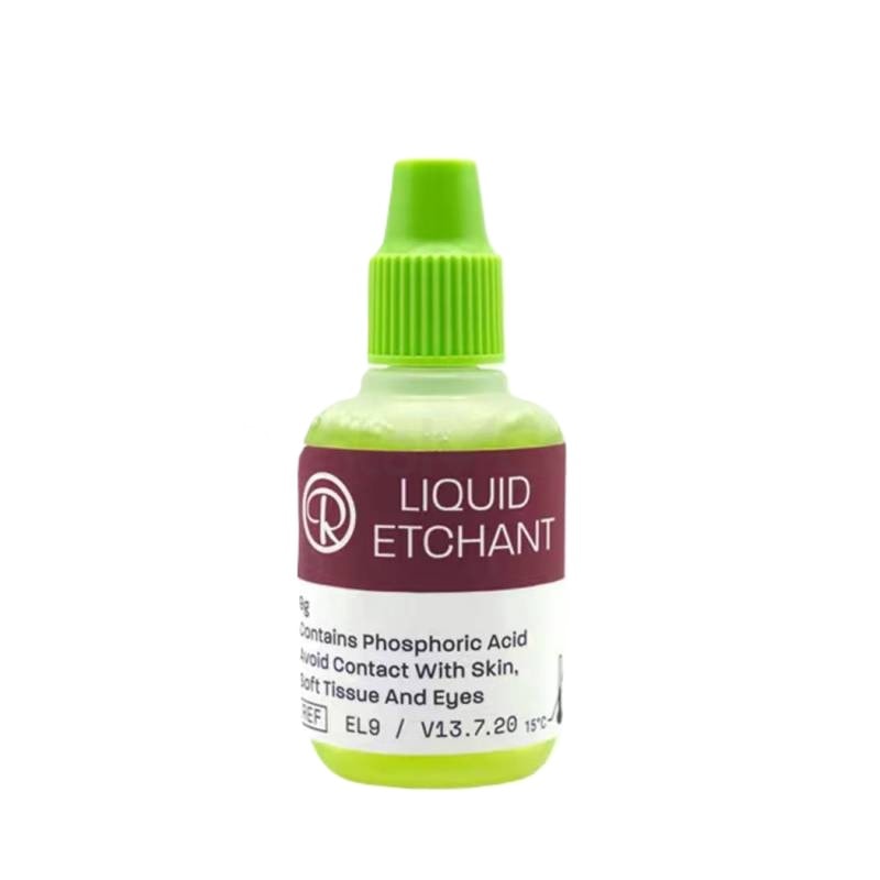 ácido líquido para odontología, productos odontológicos personalizados, material dental de alta calidad, solución para tratamiento dental, productos especializados para clínicas odontológicas.