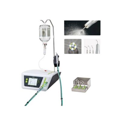 Extracción de saliva en odontología con equipo de TSC con control digital y accesorios para procedimientos dentales precisos.