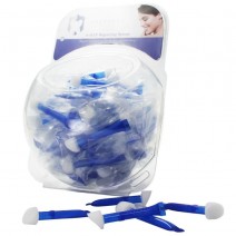 Surtido de cera y accesorios dentales personalizados en envase transparente.