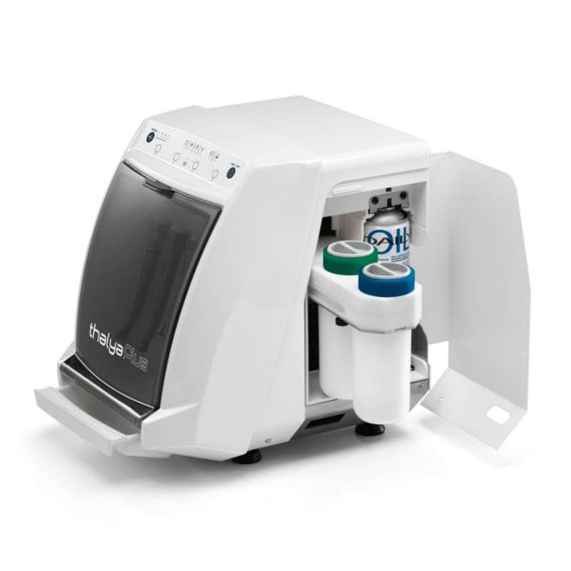 Máquina de odontología digital para personalización de prótesis dentales y blanqueamiento, ofreciendo precisión y eficiencia en tratamientos odontológicos.