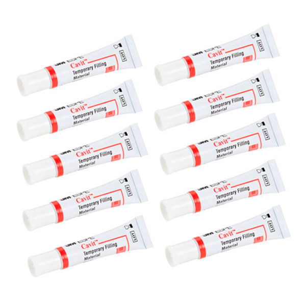 Cavit Material de Relleno Temporal Blanco - 10 tubos 3M Espe