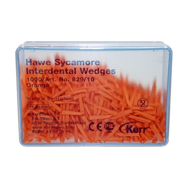 Tensado de bolsas de espigas interdentales personalizados en color naranja para odontología Avanzada.