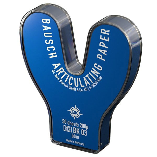 Papel BK 03/BK 04 Azul/Rojo Herradura 0.2mm Bausch