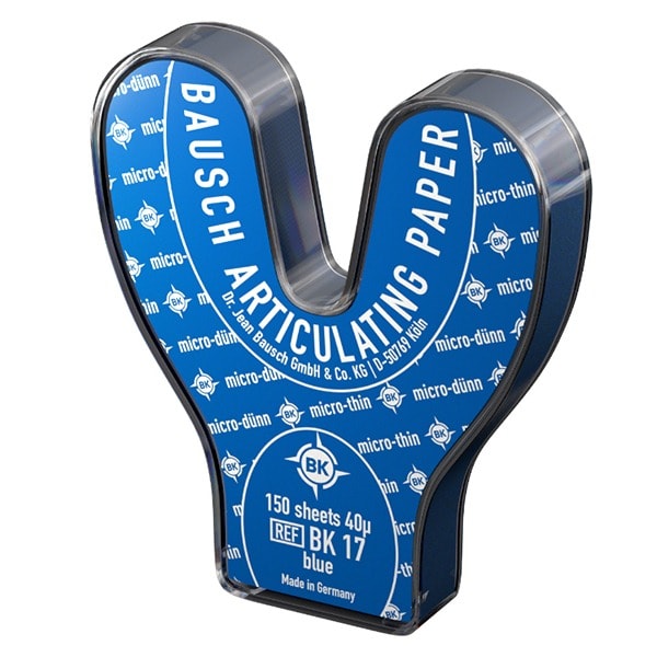 Papel BK 03/BK 04 Azul/Rojo Herradura 0.2mm Bausch. AZUL 50 hoja