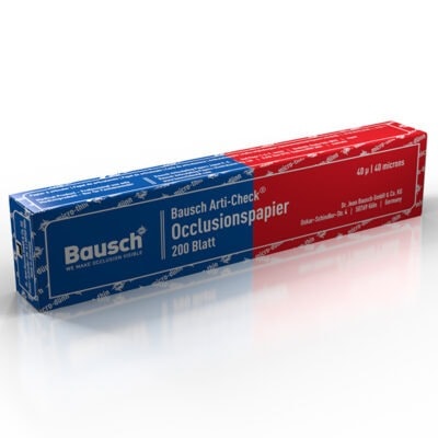 Papel Articular BK 80 Doble Color Azul-Rojo 40 Micras Bausch