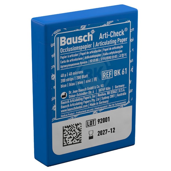 Papel BK61/BK62 Azul/Rojo 40 Micras Bausch - AZUL