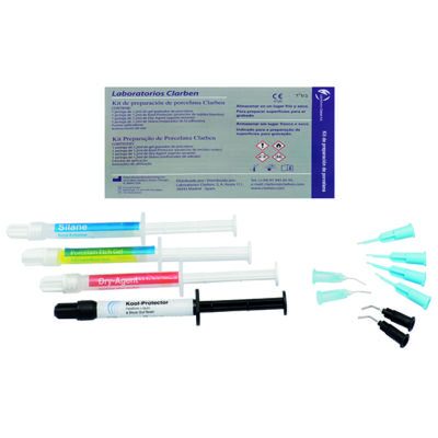 Porcelain Prep Kit Preparador Superficie Jeringas Clarben