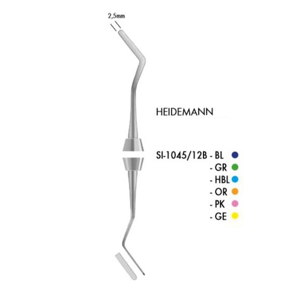 Espátula Heidemann Colori Silikon LS 2,5mm-0,3mm Flex Carl Martin AZUL