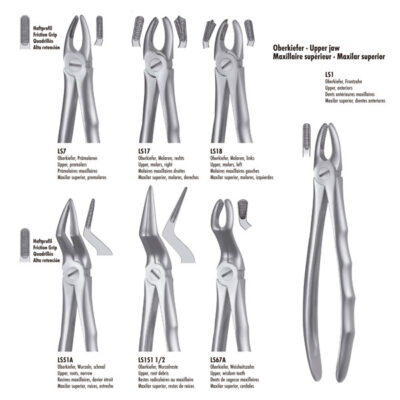 1/2 FORCEPS RAICES SUP. LIQUID STEEL