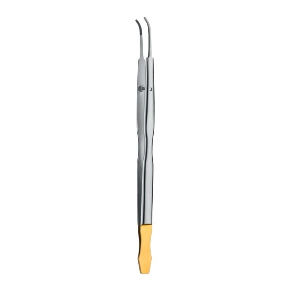 Pinza Anatómica Gerald 18cm Curva TC LS con Pasador, Cirugía Oral Carl Martin