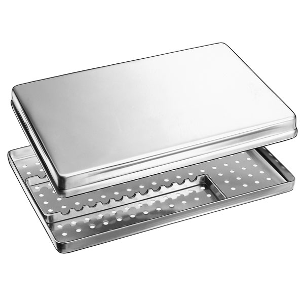 Casete Estandarizado Acero Inox con Tapa, Fondo y Cuadro Alojamiento, 18x28cm Carl Martin