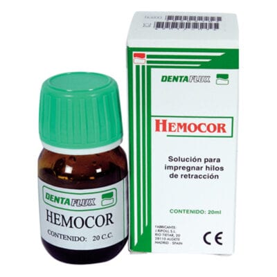 Hemocor Sulfato Férrico 15% Solución Retracción Gingival Frasco 20ml. Dentaflux