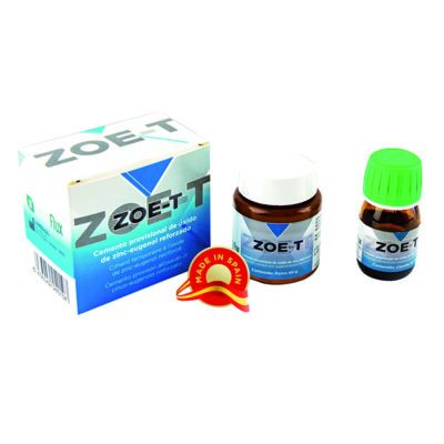 Zoe-T Cemento Provisional, Eugenol 40g polvo +20ml líquido Dentaflux