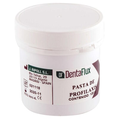 Pasta para Profilaxis, Abrasividad Media, Fresa Bote 120gr Dentaflux