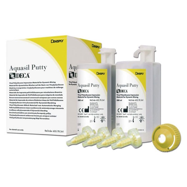 Aquasil Putty Deca Silicona de Adición 2x(300+62)ml. Dentsply
