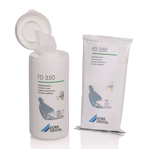 FD 350 Toallitas Desinfectantes Aromatizadas Bote 110u. Dürr Dental