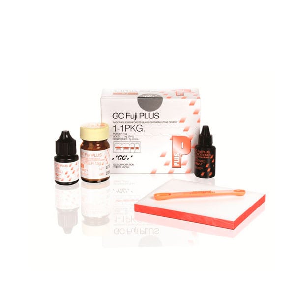 Fuji Plus 1-1PKG A3 Cemento Ionómero Polvo 15g+ Líquido 7ml+ Acondicionador GC