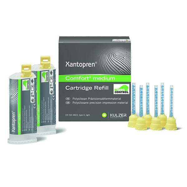 Xantopren Comfort Medium 2 Cartuchos 50ml. Kulzer