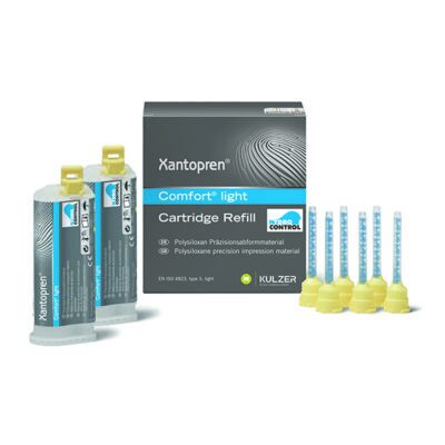Xantopren Comfort Light Silicona de Condensación 2 Cartuchos 50ml Kulzer