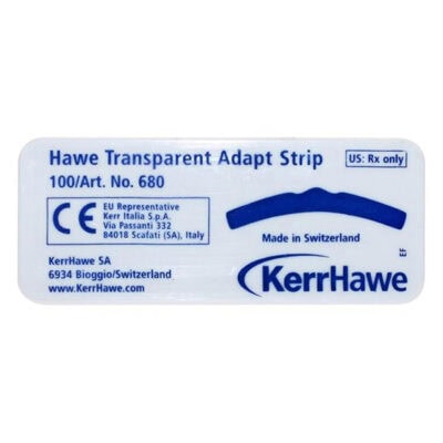 Tiras Transparentes Adapt Preformadas 0,075mm 100 uds. Kerr Hawe