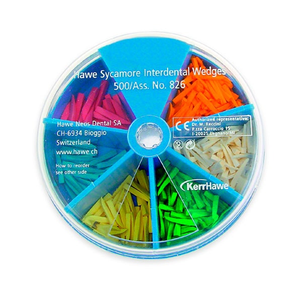 Hawe Cuñas Surtidas con Dispensador, 500 uds Kerr Hawe