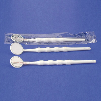 Espejos Desechables con Mango 100u. Hager & Werken