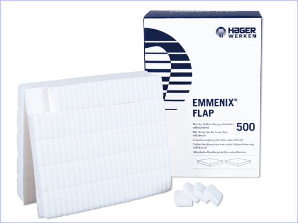 Emmenix-Flap Posicionadores para Radiografías, Adhesivos, Desechables 500u Hager Werken
