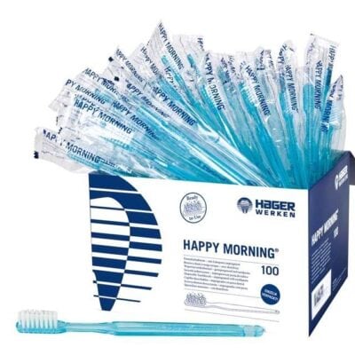 Cepillo de Dientes con Pasta Happy Morning Caja 100 uds. Hager & Werken