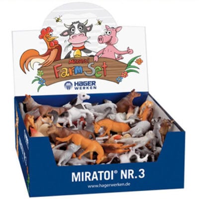 Figuras de Animales de Granja Miratoi n. 3 Farm Set Caja 100 uds Hager Werken