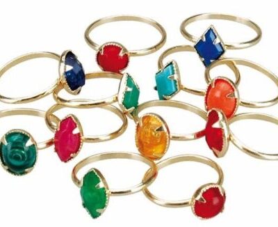 Anillos de Juguete, Formas y Colores, Miratori n.6 Finger Rings 100 uds Hager Werken
