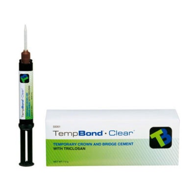Temp Bond Clear Cemento Jeringa Automix 7g. + Puntas Kerr Hawe