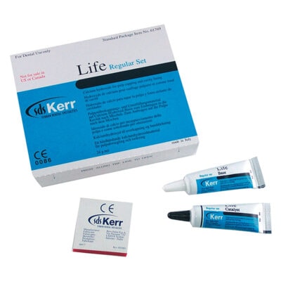 Life Regular Set Cemento de Hidróxido de Calcio 12gr + 12gr. Kerr Hawe