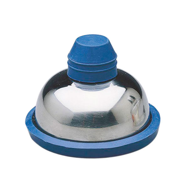 LAMPARA ALCOHOL ACERO BASE Y TAPA SILICONA