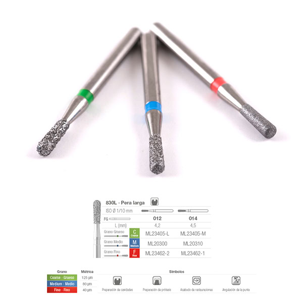 830LC-012 FRESA FG DIAMANTE FIG 234 GRUESO 5 U.