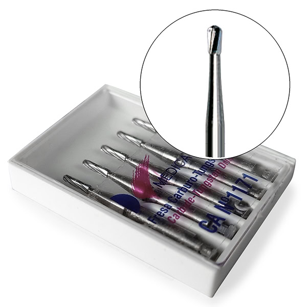 Fresa Carburo FG 237.314 Clínica Pera 5 unidades Medicaline