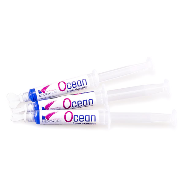 Ocean Ácido Grabador 37% Semi Gel 3 jeringas 5ml Medicaline