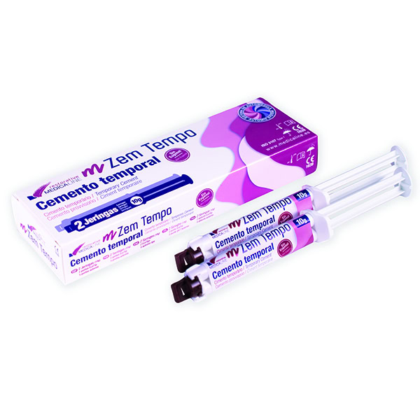 mZem Tempo Cemento Provisional sin Eugenol 2 Jeringas 10g Medicaline