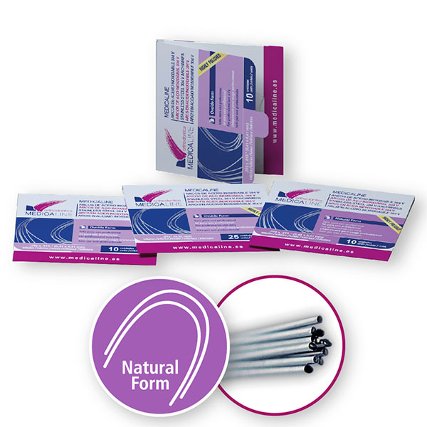 Armonie Stainless Arco Acero Redondo Natural Form 25u Medicaline