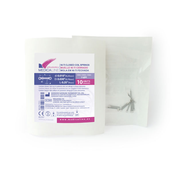 Muelle Expansor Coil Cerrado para Ortodoncia 10u. Medicaline