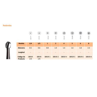 4 FG CARB.TUNGS.FIG.1 5uds.