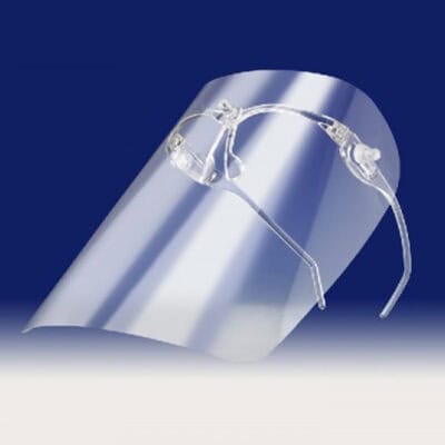 Gafas Protección con Puente Soporte + 20 Viseras Largas Desechables Omnia