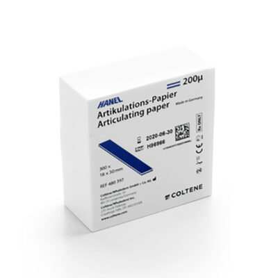 Papel Articular Hanel Tiras 1,8x5cm 200µ 300uds. Roeko Roeko